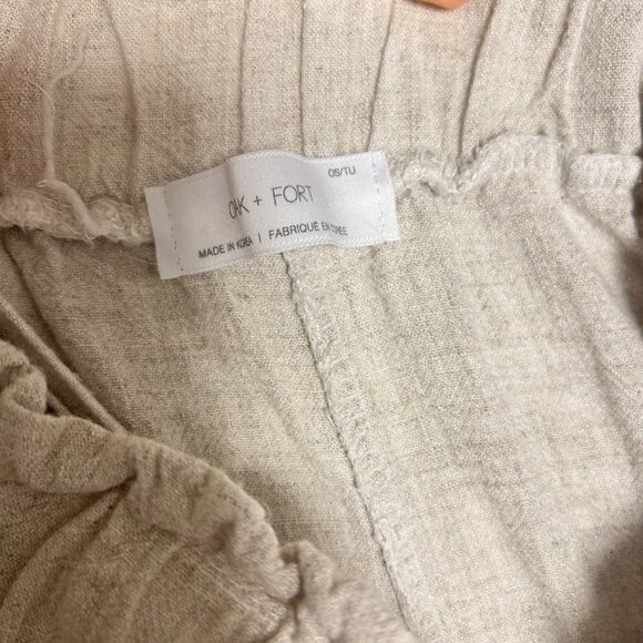 OAK + FORT Elastic Waist Pants Beige - Picture 6 of 12